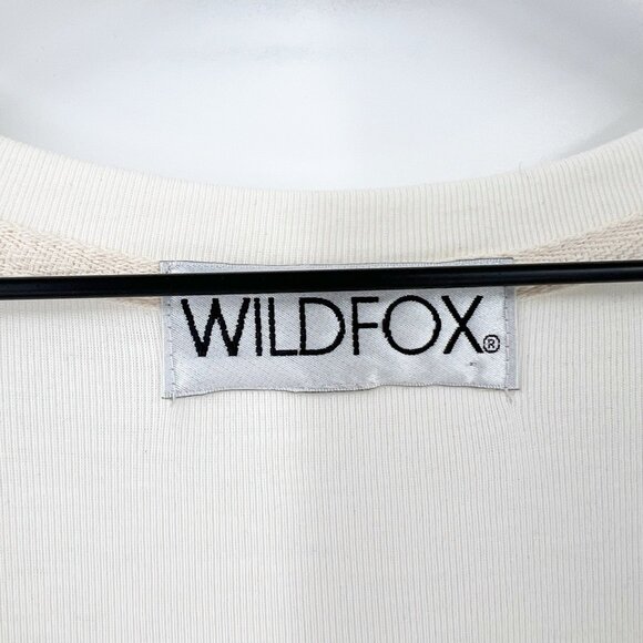 Wildfox Zebra Easy Tee V-Neck Soft Animal Print T-Shirt Size Large - Picture 2 of 7